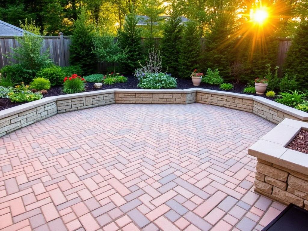 Paver Installation herringbone patio by Gotham Home Services NYC