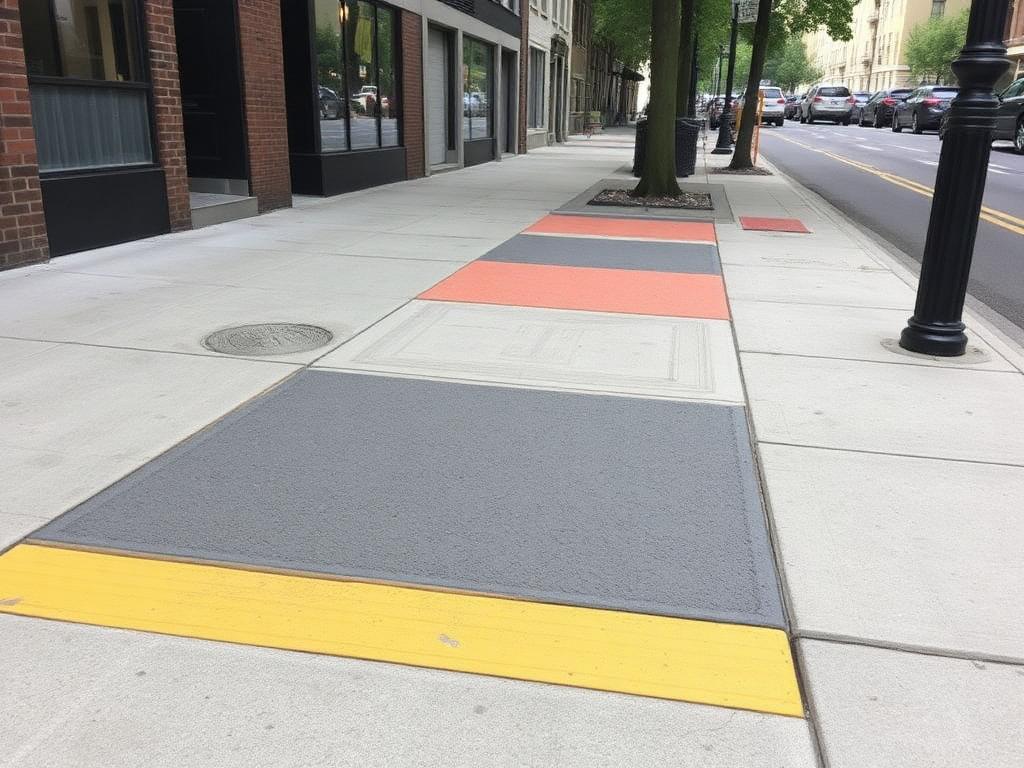 Long Island dot sidewalk violation removal compliant flags contractor work